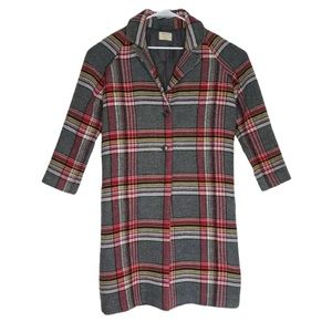 Marine Layer Aspen Coat In Rainbow Plaid Size M Womens